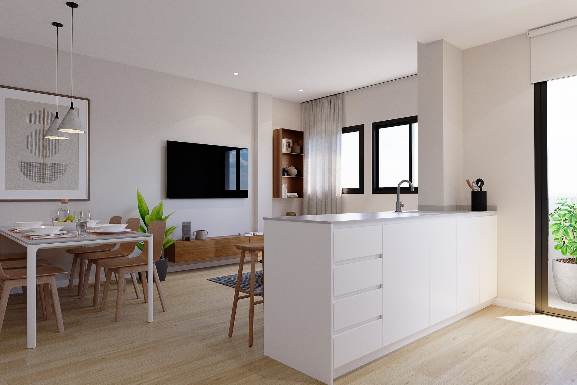 Neue Gebäude - Penthouse -
Algorfa