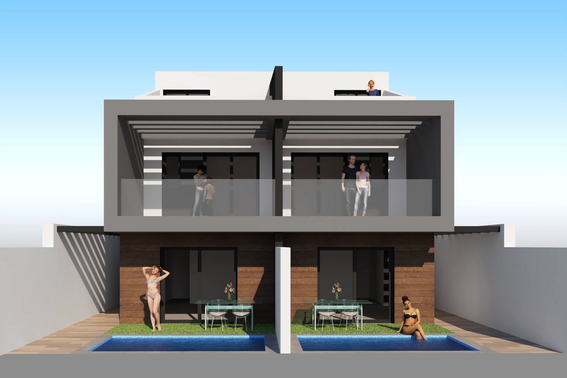 Neue Gebäude - semi-detached -
San Javier